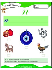 N Sesi Çalışma Sayfaları